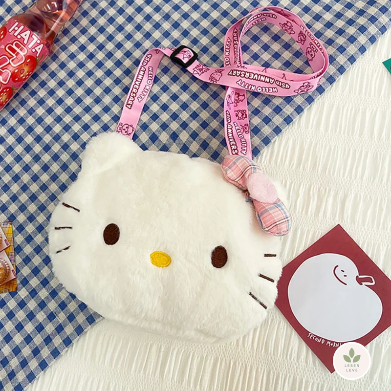 Bolsa Hello Kitty pelúcia - Minha loja